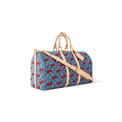 LOUIS VUITTON MURAKAMI LV X TM KEEPALL BANDOULIÈRE 45 M13875 (45*27*20cm)